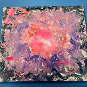 LIMITED EDITION - RARE - "Caleidoscopio" Acrylic Pouring Painting on Canvas